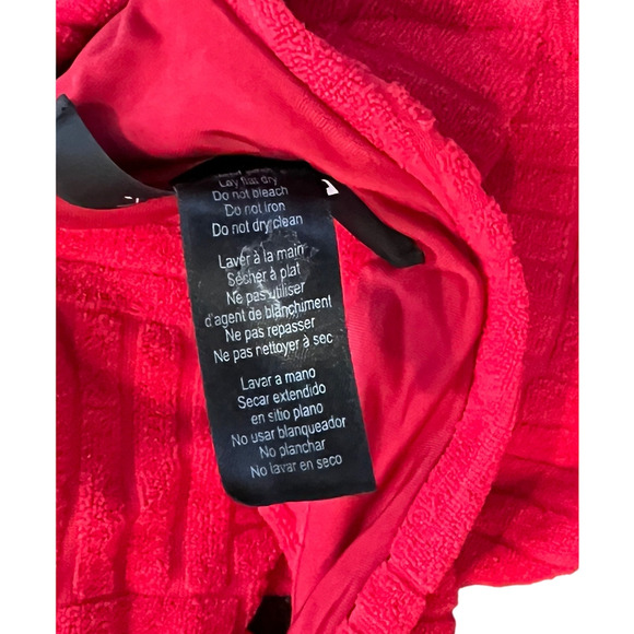 Beach Riot Blair Top in Cherry Terry Size Medium - Picture 7 of 9